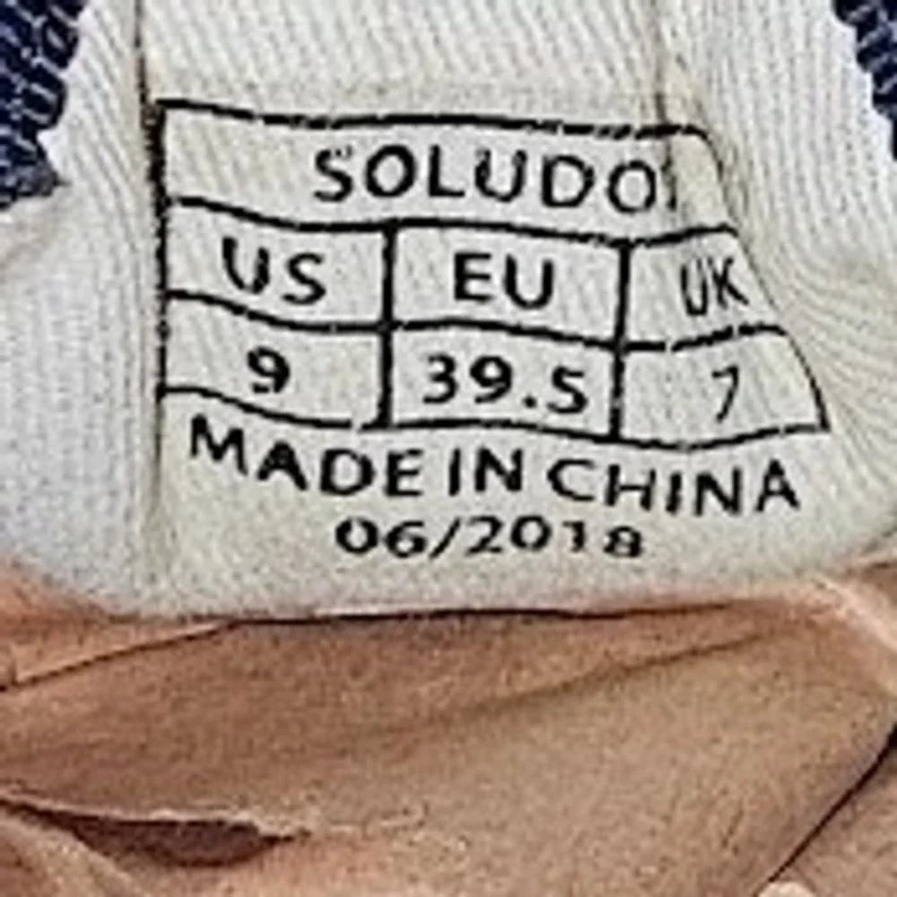 Soludos Navy Blue Velvet Slip On Shoes Llama Women US Size 9‎ Anthropologie - Picture 2 of 7